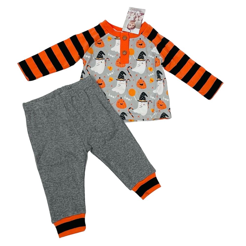 NWT Tesa Babe 9-12M Boo Pant Set